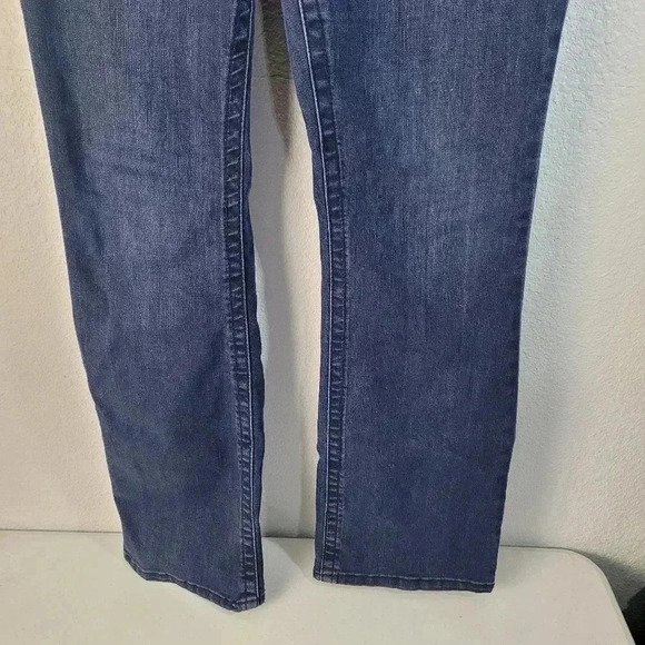 Seven7 Jeans Womens 10 Tummyless High Rise Boot Cut Medium Wash Whiskered - Picture 7 of 13